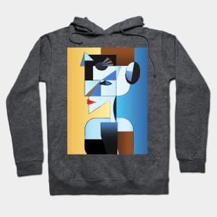 Abstract Surreal Woman Art | Cubist Modern Woman Art Hoodie